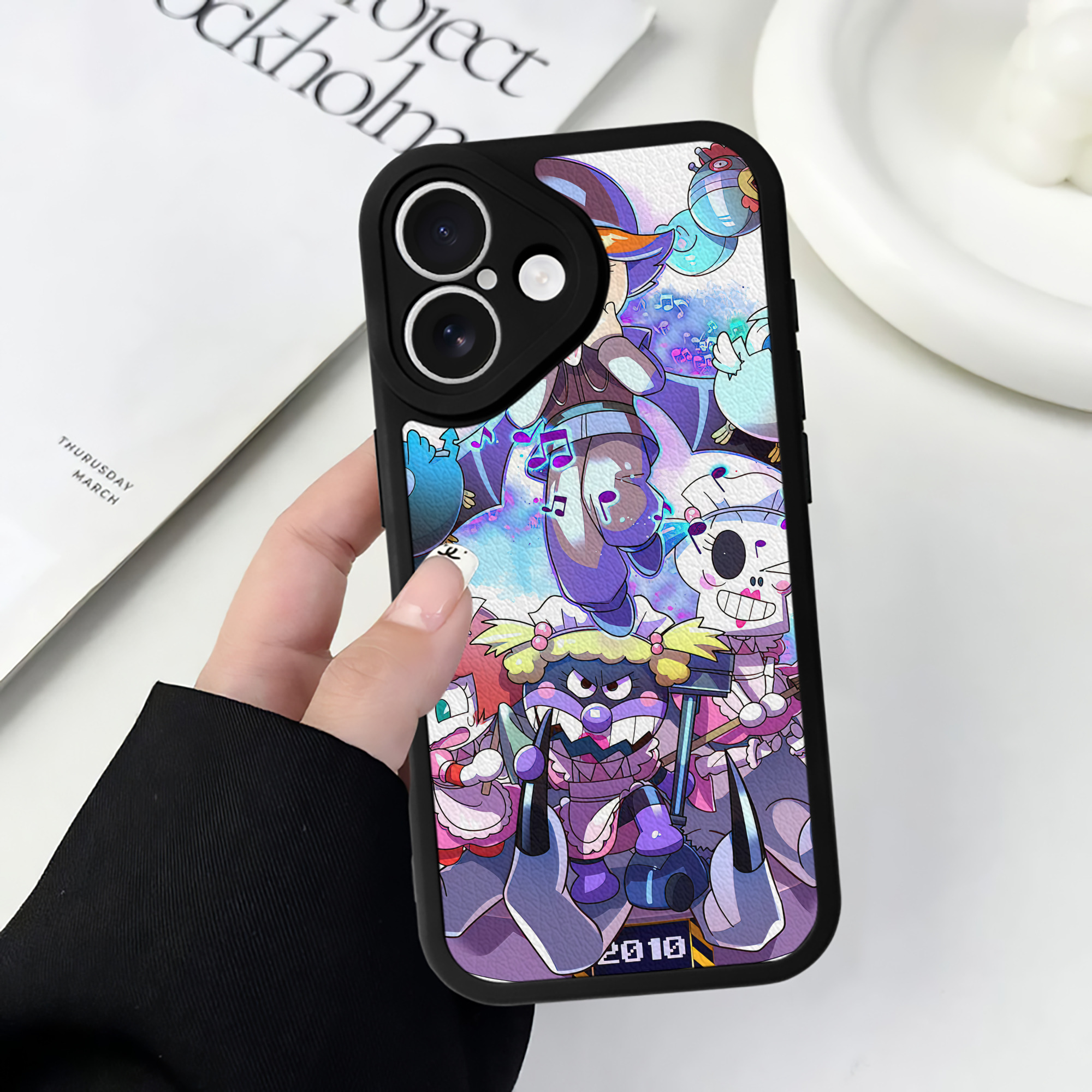 （画像用） アンパンマン Anpanman 【iPhone 16シリーズ対応】シリコンスマホケース（レザー調） 材質：シリコン